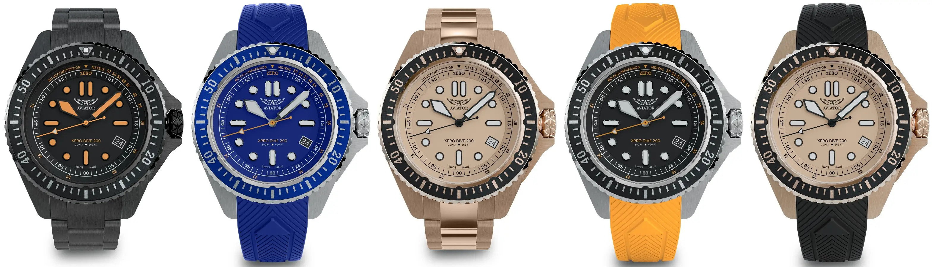 Aviator Swiss Made XPro Dive. Nowa, zaskakująca kolekcja zegarków nurkowych!